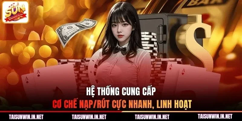 Hệ thống cung cấp cơ chế nạp/rút cực nhanh, linh hoạt