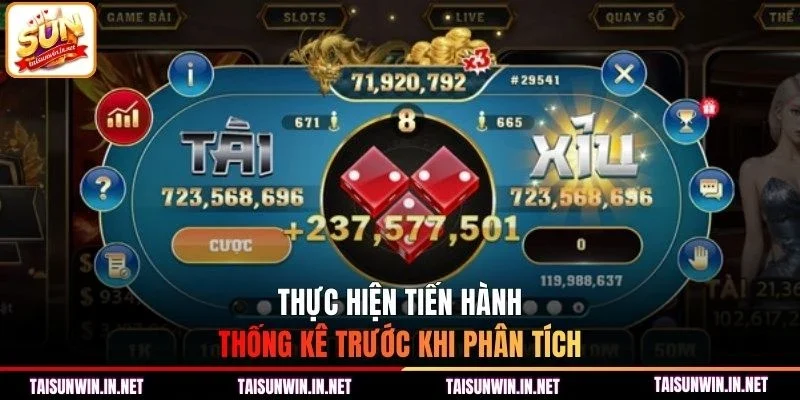 Thực hiện tiến hành thống kê trước khi phân tích